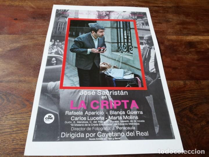 Cin&eacute;ma: La cripta - Jos&eacute; Sacrist&aacute;n, Blanca Guerra, Rafaela Aparicio, mario gas - guia original incine 1981