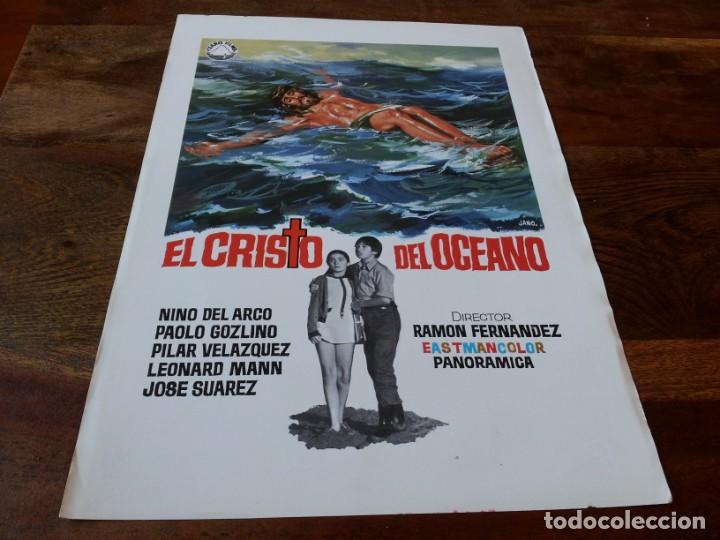Cine: El cristo del oc&eacute;ano - Nino Del Arco, Paolo Gozlino, Pilar Vel&aacute;zquez - guia original izaro 1971