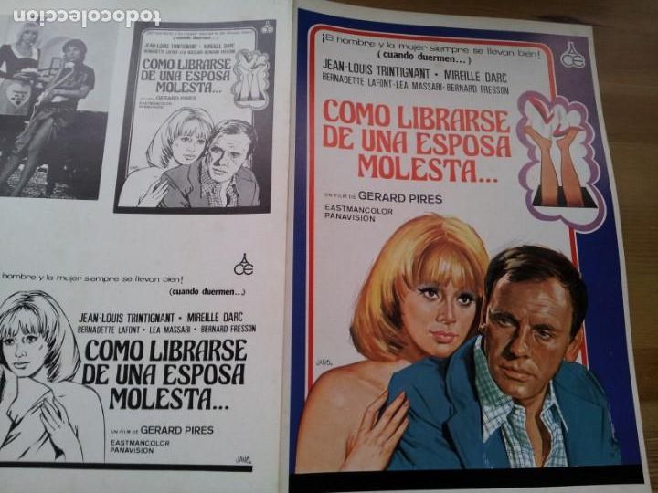 Kino: C&oacute;mo librarse de una esposa molesta - mireille darc, gerard pires - guia original alianza 1979 jano