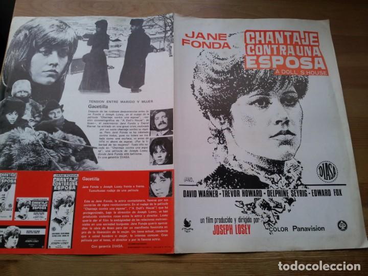 Cinema: Chantaje contra una esposa - Jane Fonda, Edward Fox, Trevor Howard - guia original diasa 1974 jano