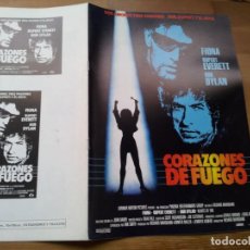 Cine: CORAZONES DE FUEGO - FIONA FLANAGAN, RUPERT EVERETT, BOB DYLAN - GUIA ORIGINAL LAUREN 1987