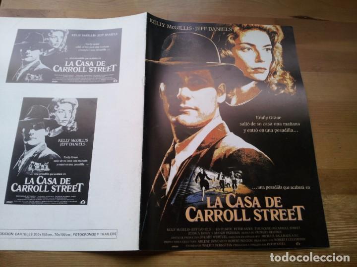 Cin&eacute;ma: La casa de Carroll Street - Kelly McGillis, Jeff Daniels, Jessica Tandy - guia original lauren 1987