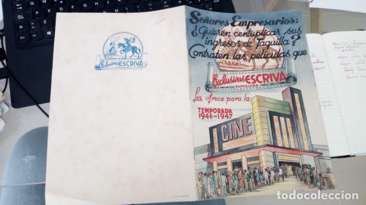 Cin&eacute;ma: GRAN CATALOGO EXCLUSIVAS ESCRIVA A&Ntilde;O 1946 PARA CINES CON PELICULAS DEL A&Ntilde;O