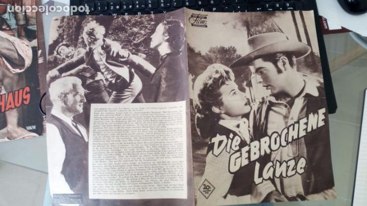 Cine: GUIA PROGRAMA ALEMAN DOBLE TAMA&Ntilde;O GRANDE Lanza Rota spencer tracy robert wagner jean peters Katy Jur