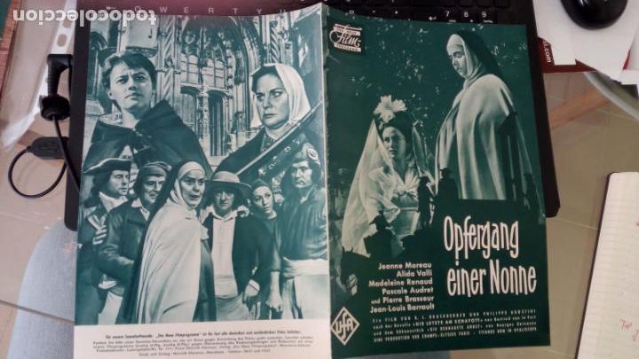 Cin&eacute;ma: GUIA PROGRAMA ALEMAN cuadruple DIALOGO DE CARMELITAS JEANNE MOREAU ALIDA VALLI