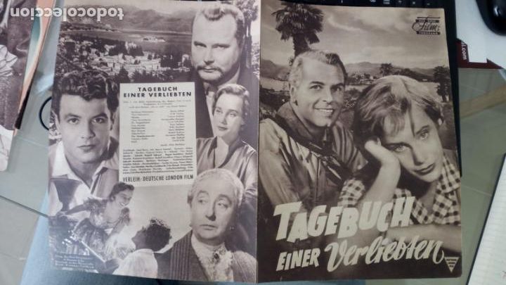 Cine: GUIA PROGRAMA ALEMAN DOBLE DIARIO DE UNA MUJER CASADA MARIA SCHELL