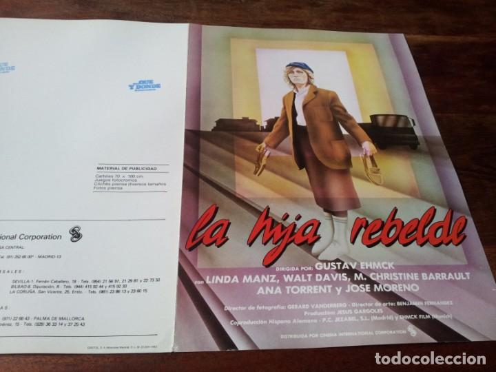 Cine: La hija rebelde - Ofelia Ang&eacute;lica, Luis Barboo, Marie-Christine Barrault - guia original c.i.c 1982