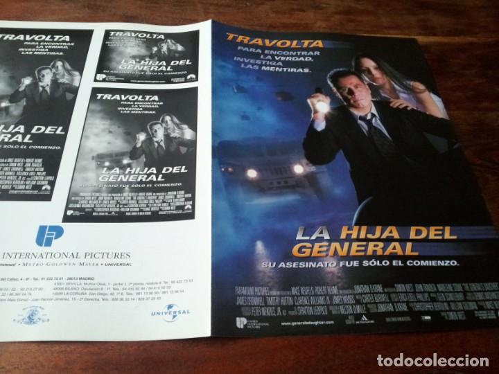 Cine: La hija del general - John Travolta, Madeleine Stowe, James Cromwell - guia original u.i.p 1999