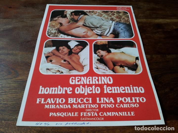 Cine: GENARINO, HOMBRE OBJETO FEMENINO - flavio bucci, lina polito - guia original marte 1979