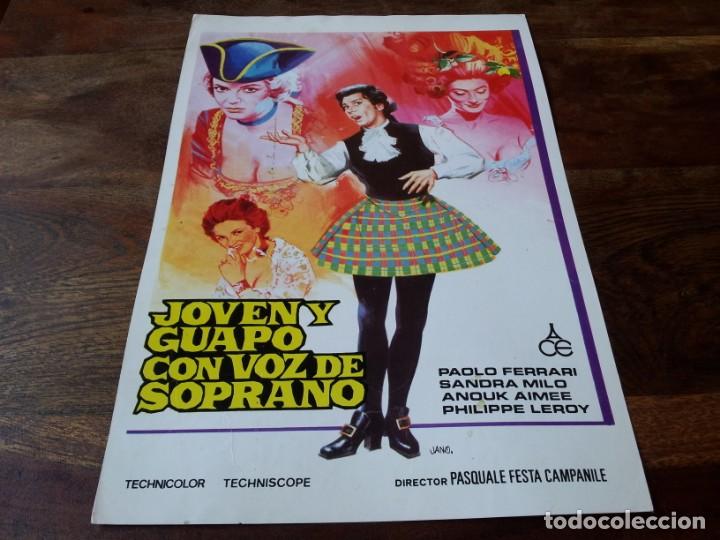 Cine: Joven guapo y con voz de soprano - Paolo Ferrari, Sandra Milo - guia original alianza jano