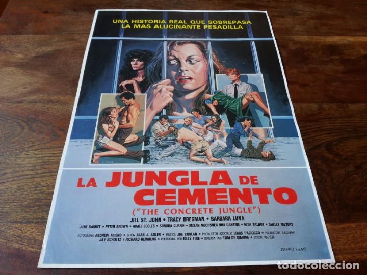 Cin&eacute;ma: La jungla de cemento - Tracey E. Bregman, Barbara Luna, June Barrett - guia original zafiro 1983