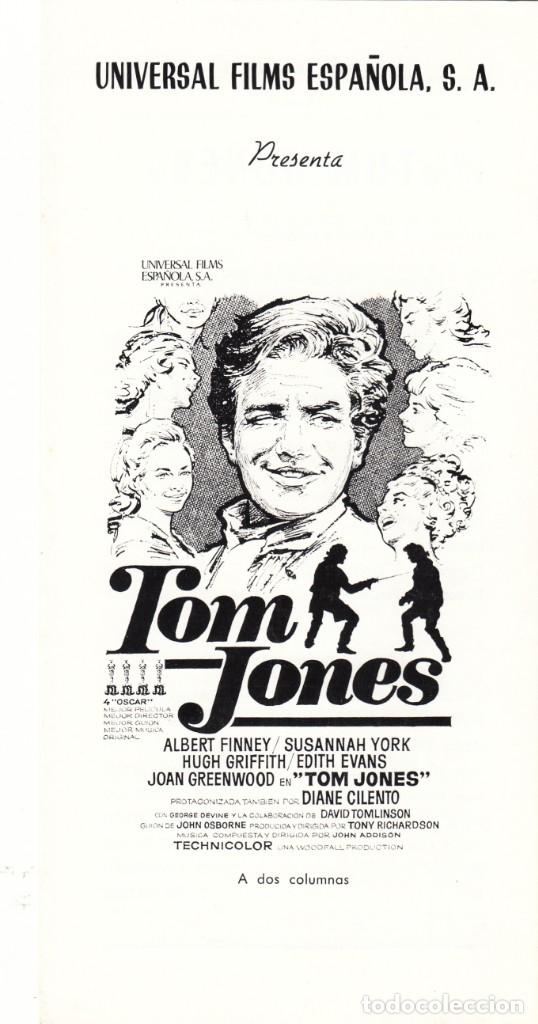 Cine: TOM JONES: ALBERT FINNEY - SUSANNAH YORK - 1976