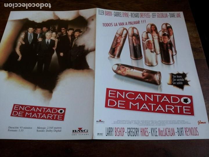 Cine: Encantado de matarte - Richard Dreyfuss, Gabriel Byrne, Jeff Goldblum - guia original filmax 1996