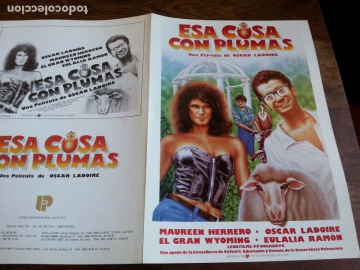 Cinema: Esa cosa con plumas - &Oacute;scar Ladoire, Maureen Herrero, Eulalia Ram&oacute;n - guia original u.i.p 1988