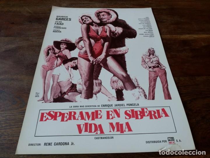 Cinema: Esp&eacute;rame en Siberia, vida m&iacute;a - Mauricio Garc&eacute;s, Zulma Faiad - guia original pelimex 1972