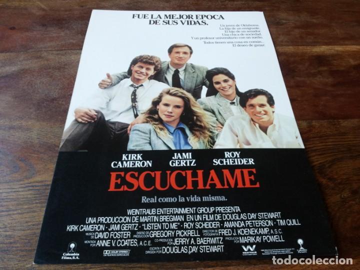 Kino: Esc&uacute;chame - Kirk Cameron, Jami Gertz, Roy Scheider - guia original columbia 1989