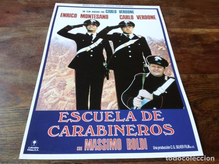 Cinema: Escuela de carabineros - Carlo Verdone, Enrico Montesano,Paola Onofri - guia original columbia 1984