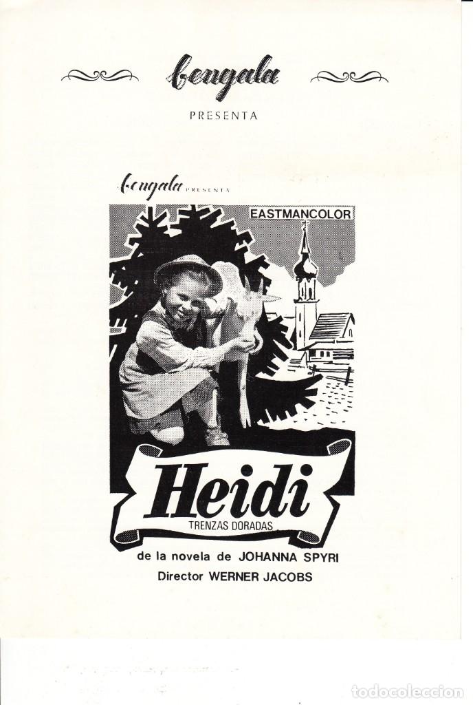 Cine: HEIDI: EVA MARIA SINGHAMMER - 1976