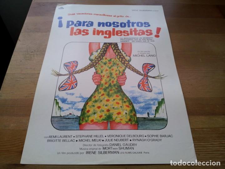 Cinema: Para nosotros las inglesitas! - R&eacute;mi Laurent, Stephane Hillel - guia original incine 1977