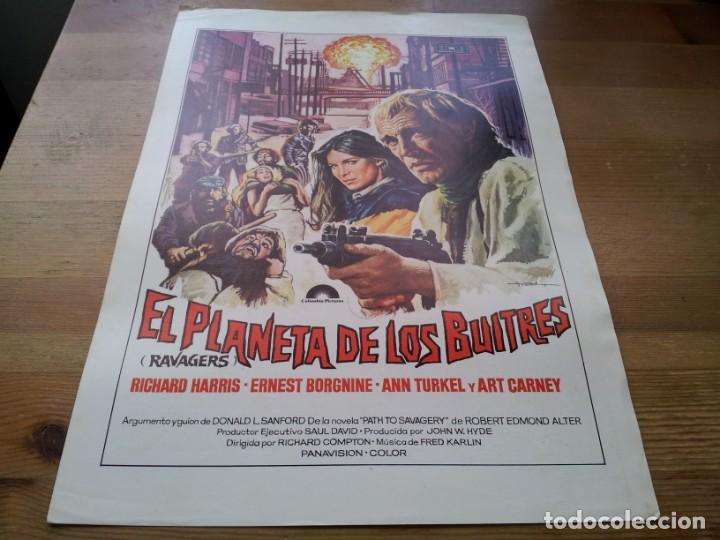 Cinema: El planeta de los buitres - Richard Harris,Art Carney,Anthony James - guia original mundial 1979 mac