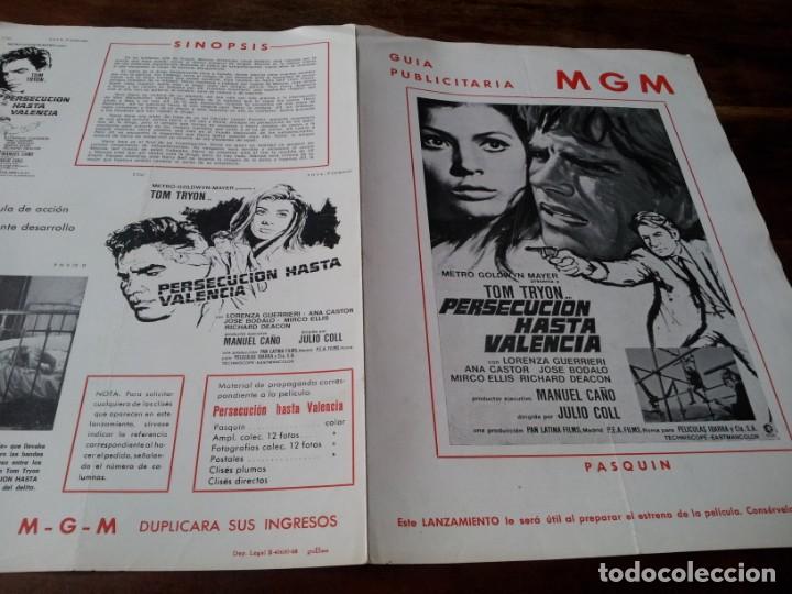 Cin&eacute;ma: Persecuci&oacute;n hasta Valencia - Tom Tryon, Lorenza Guerrieri, Ana Castor - guia original m.g.m 1968