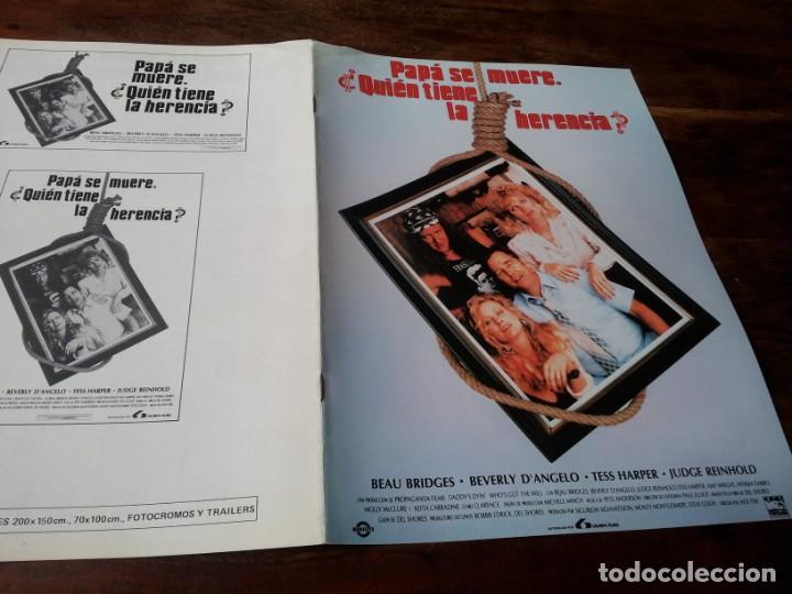 Kino: Pap&aacute; se muere, Qui&eacute;n tiene la herencia? - Beau Bridges, Keith Carradine - guia original lauren 1990