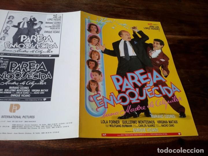 Cin&eacute;ma: Pareja enloquecida - Jos&eacute; Luis L&oacute;pez V&aacute;zquez, Lola Forner, Helga line - guia original u.i.p 1990