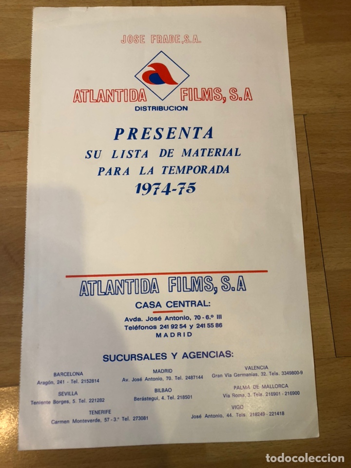 Cine: Guia Atl&aacute;ntida films lista de material 1974 75 tormento ana belen.la revoluci&oacute;n matrimonial