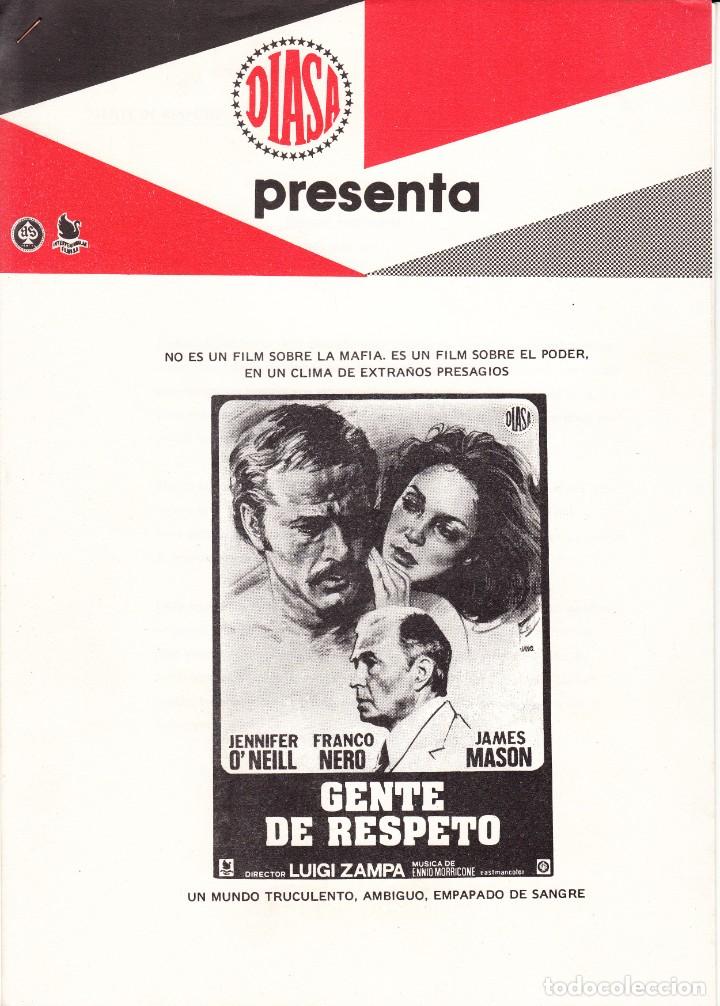 Cine: GENTE DE RESPETO: JENNIFER O&acute;NEILL - FRANCO NERO - JAMES MASON