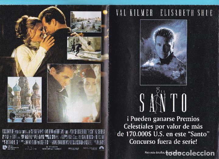 Cine: EL SANTO. VAL KILMER, ELISABETH SHUE. FICHA PROMOCIONAL DE LA PELICULA Y SORTEO, 1997.