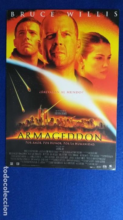 Cine: GUIA PUBLICITARIA: Armageddon. Con: Bruce Willis y Michael Bay