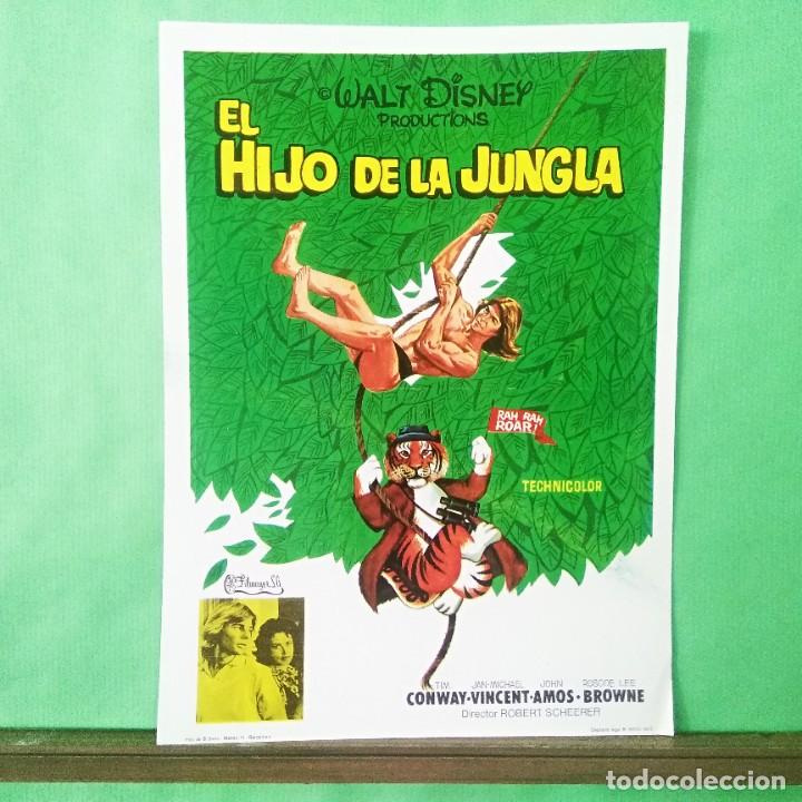 Cine: GUIA DE CINE - EL HIJO DE LA JUNGLA 1971 DISNEY - ORIGINAL - 2 PAG. EXCELENTE- L15