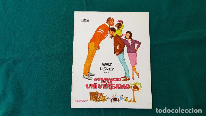 Cine: FOLLETO GUIA DE CINE FICHA TECNICA ZAFARRANCHO EN LA UNIVERSIDAD - DIR: ROBERT STEVENSON