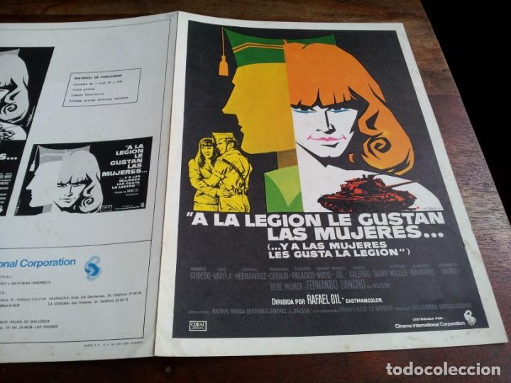 Cine: A la legi&oacute;n le gustan las mujeres - Manolo Codeso, Fernando Sancho - guia original c.i.c 1976 mac