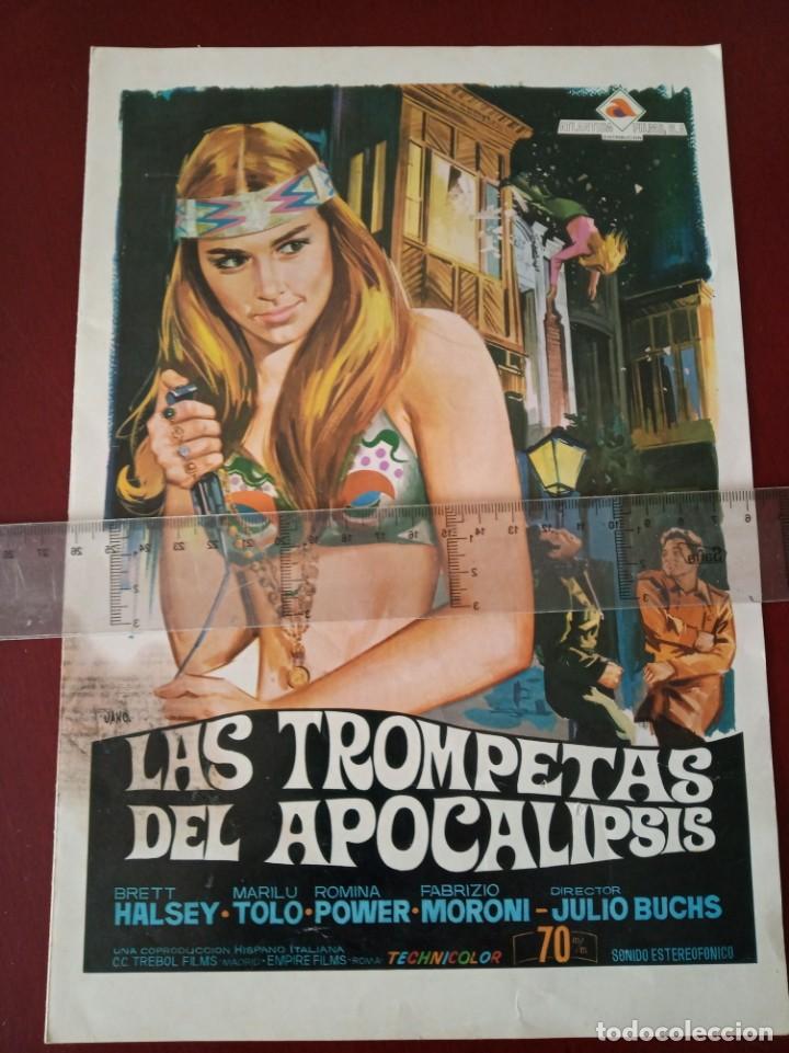 Cine: guIa de la pelicula - las trompetas del apocalipsis - 20,50 x 30 c.m.