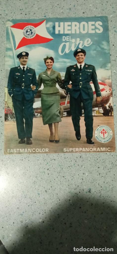 Cine: GUIA DE CINE HEROES DEL AIRE EASTMANCOLOR 4 HOJAS 8 PAGINAS