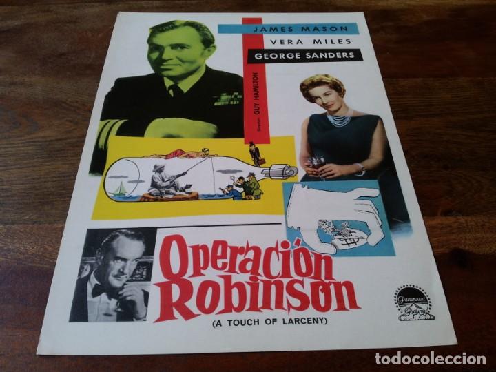 Cinema: operacion robinson - james mason, vera miles, george sandres - guia original mercurio 1959