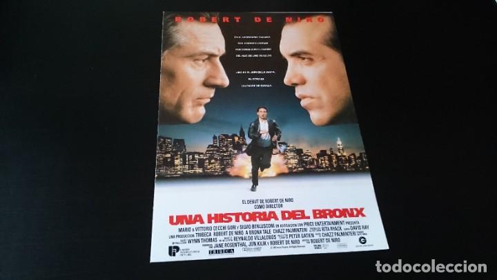 Cine: GU&Iacute;A PUBLICITARIA UNA HISTORIA DEL BRONX - ROBERT DE NIRO