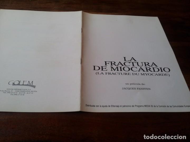Cin&eacute;ma: La fractura de miocardio - Sylvain Copans, Nicolas Parodi - guia original de lujo golem 1990