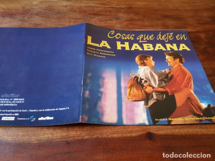 Cine: cosas que deje en la habana - Jorge Perugorr&iacute;a, Violeta Rodr&iacute;guez - guia original de lujo alta 1997