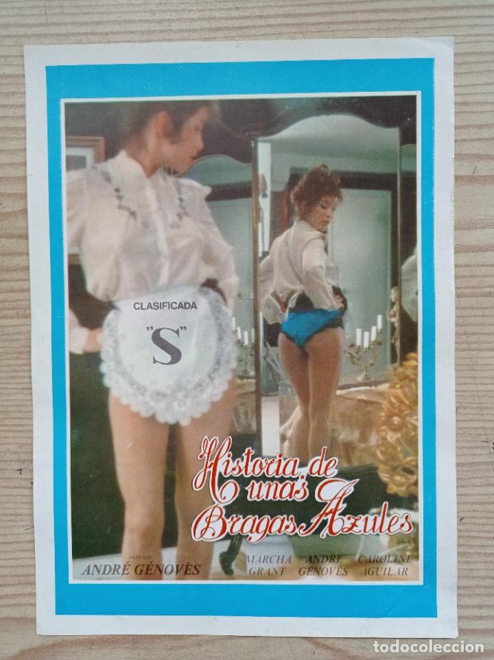 Cinema: Folleto De Cine Historia De Unas Bragas Azules
