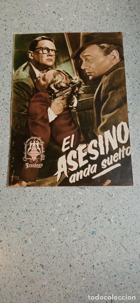 Cine: GUIA DE CINE EL ASESINO ANDA SUELTO 8 PAGINAS 4 HOJAS