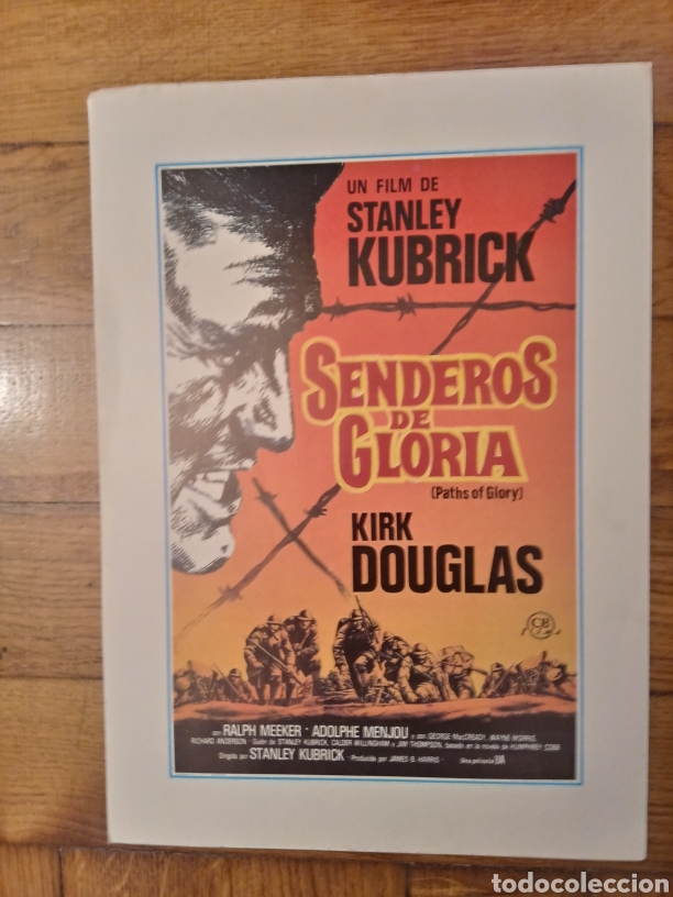 Cinema: Gu&iacute;a Senderos de Gloria Kirk Douglas 32x22,50 cm
