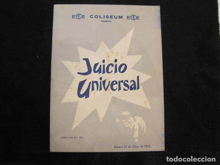 Cin&eacute;ma: JUICIO UNIVERSAL-COLISEUM ECE-MAYO 1963-GUIA PUBLICIDAD CINE-VER FOTOS-(K-2008)
