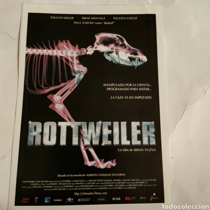 Cinema: MCG18 rottweiler MICRO GUIA TAMA&Ntilde;O 10 X 14,50