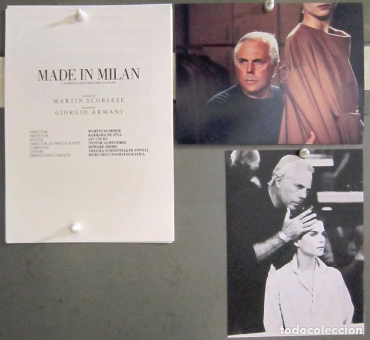 Cine: G8079D MADE IN MILAN MARTIN SCORCESE GORGIO ARMANI GUIA ORIGINAL ITALIANA + 2 FOTOS