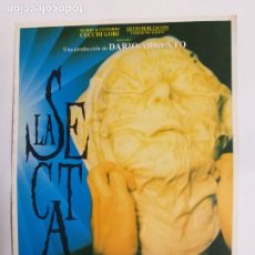 Cine: GUIA: LA SECTA. HERBERT LOM, KELLY CURTIS, M. ANGELA GIORDANO. Lote 248024960