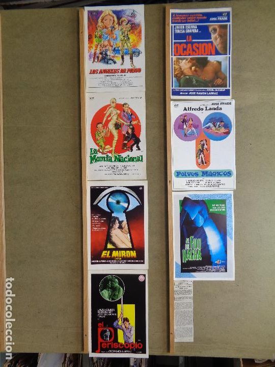 Cinema: G9022 JOSE RAMON LARRAZ TERROR 7 GUIAS ORIGINALES ESPA&Ntilde;OLAS