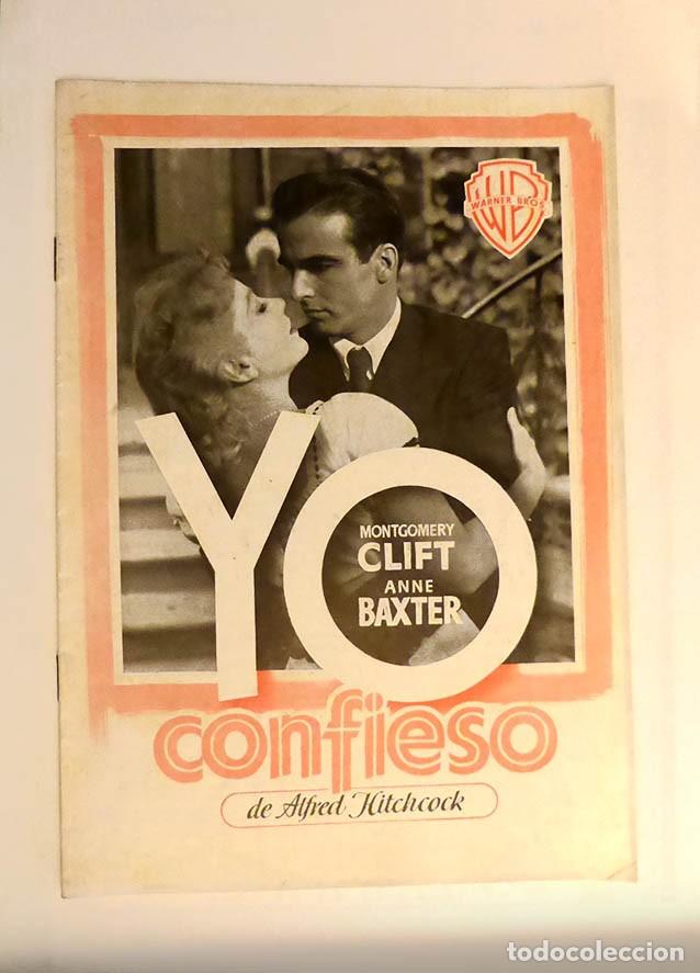 Cinema: GUIA PUBLICITARIA, YO CONFIESO, MONTGOMERY CLIFT, ANNE BAXTER - WARNER BROS