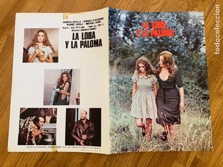 Cine: LA LOBA Y LA PALOMA - CARMEN SEVILLA / MURIEL CATALA - GUIA DOBLE - DIFICIL.